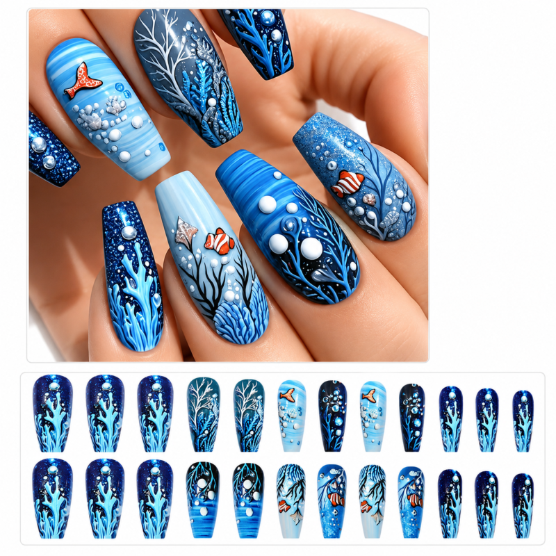Press On Nails Nail-Art 3473