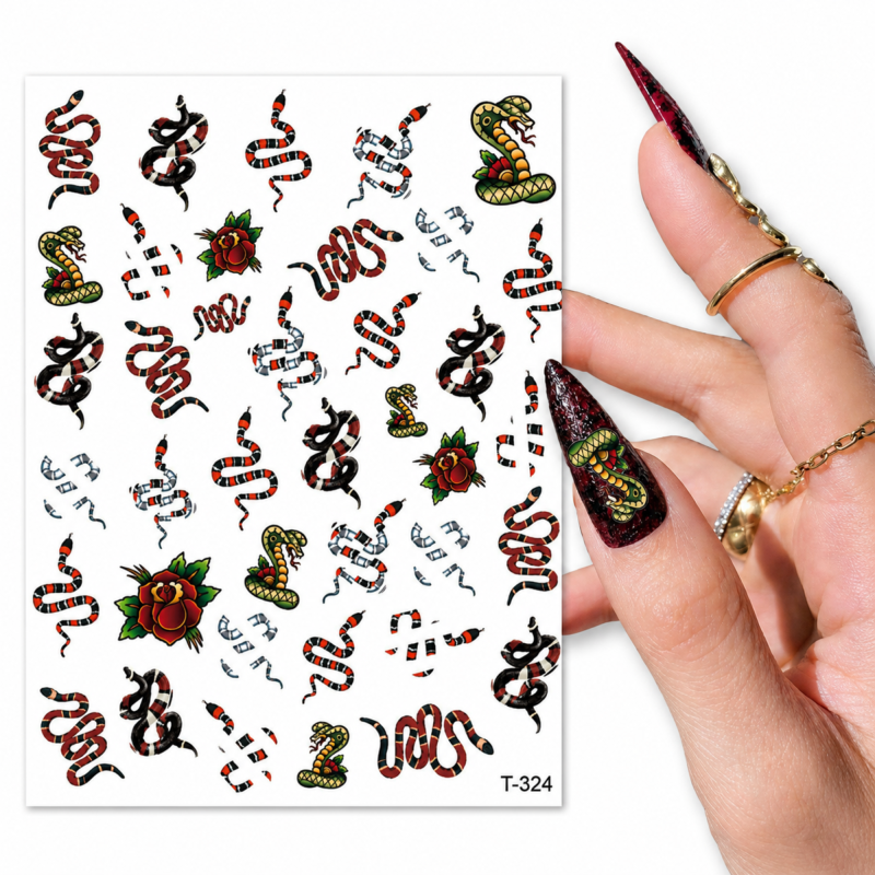 Stickers Serpent Coloré T-324