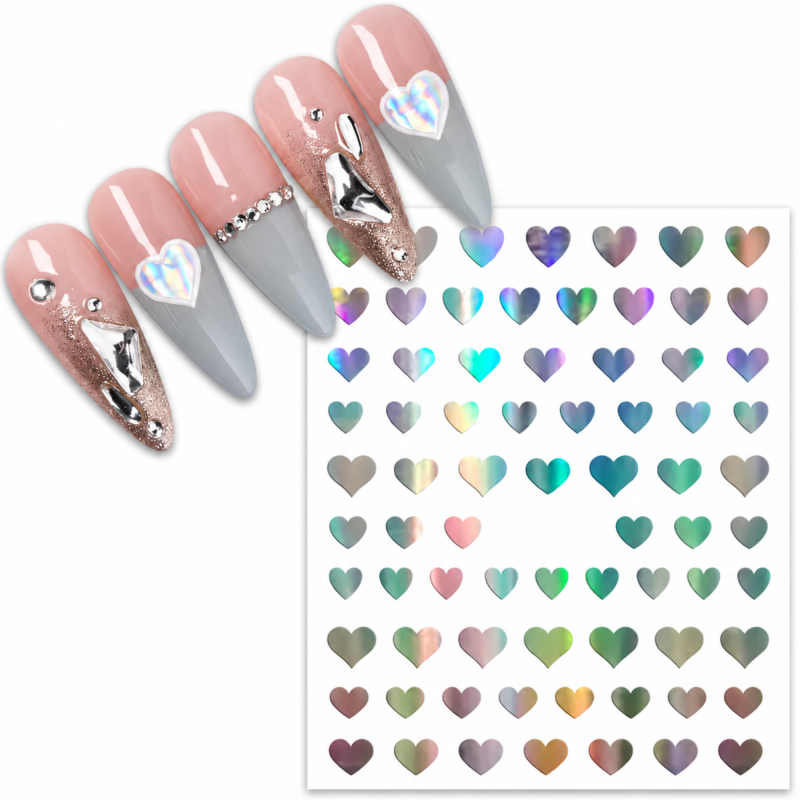 Stickers Herz mehrfarbig...