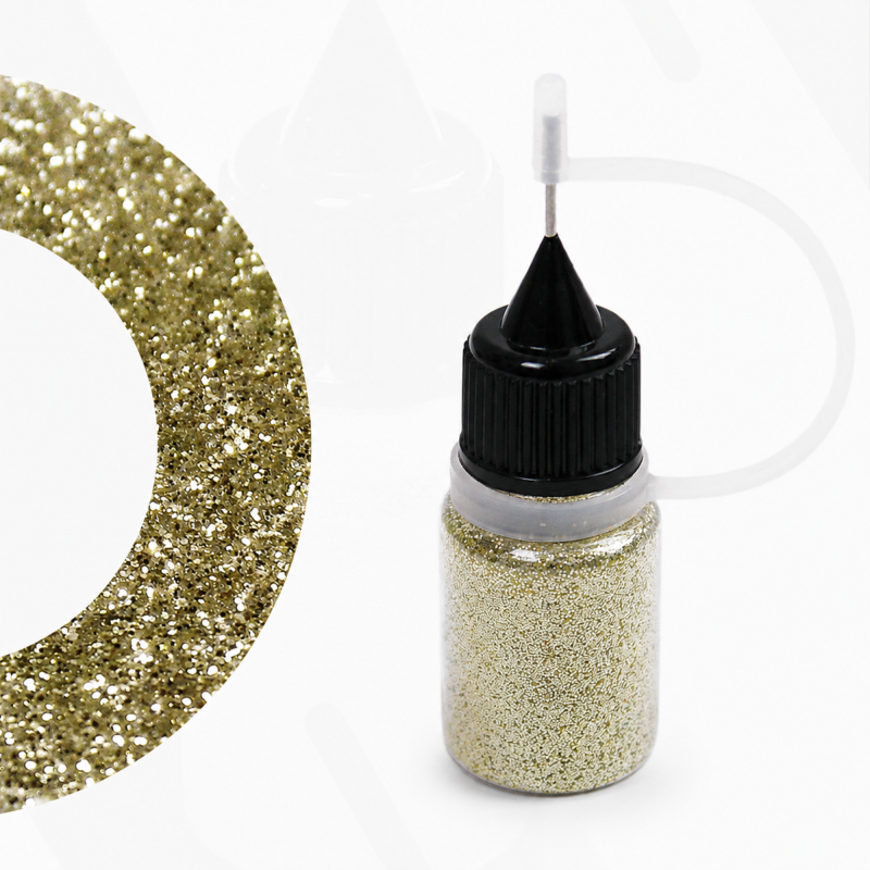 Biologisch abbaubare Beige Glitter in Flasche