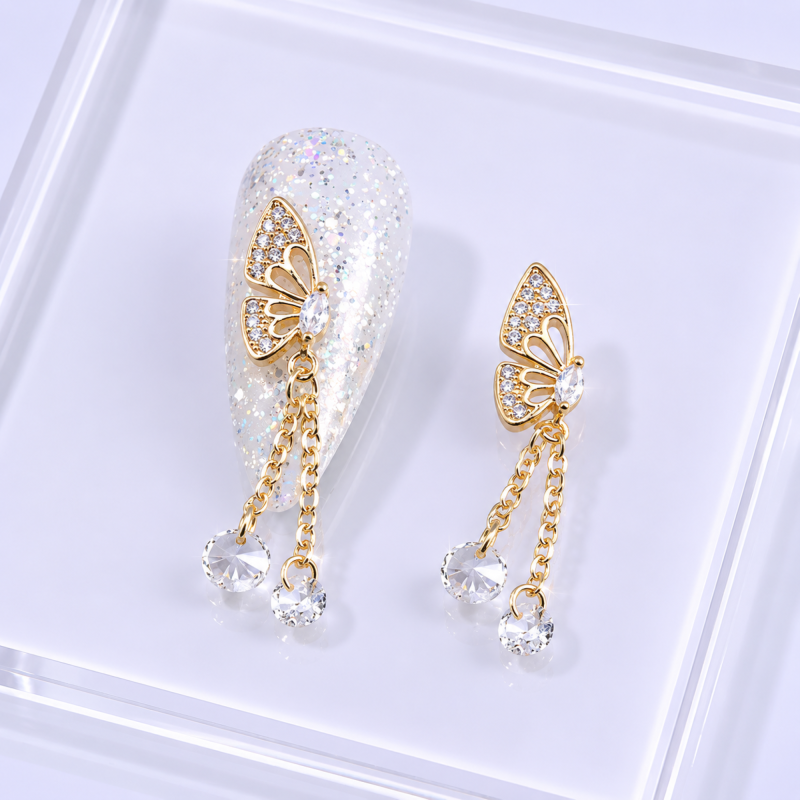 3D Strassschmuck Schmetterling Anhänger