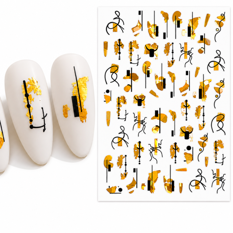 Stickers Linien Golden /...