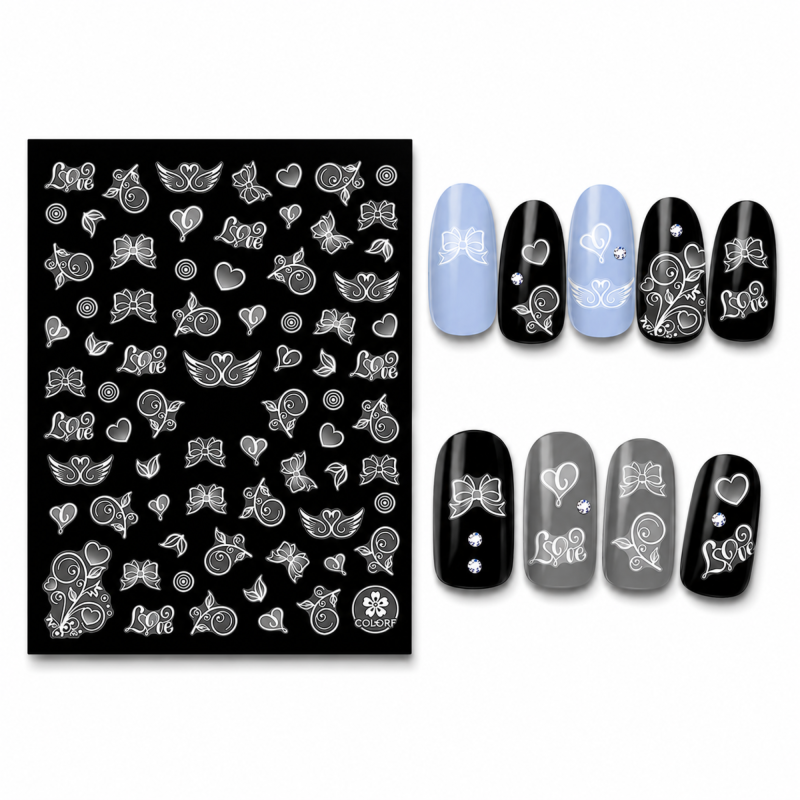 Stickers noeud/coeur CC-068