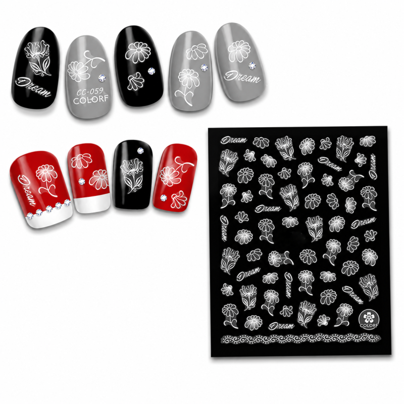 Stickers fleurs CC-059