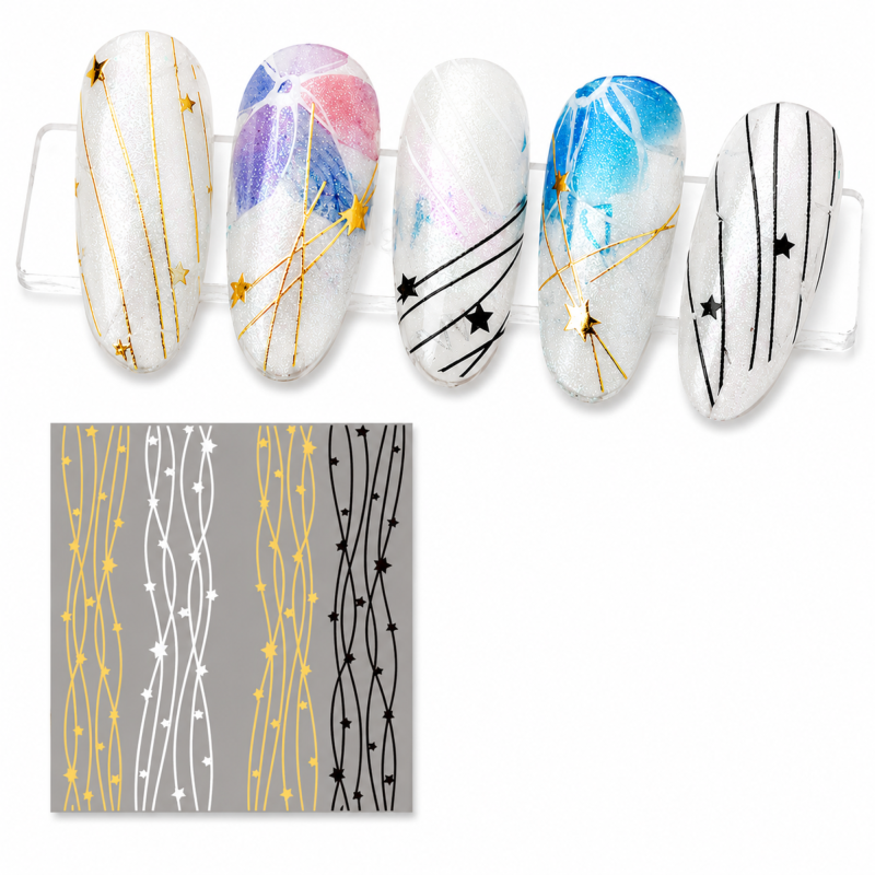 Stickers Lignes étoiles DH148