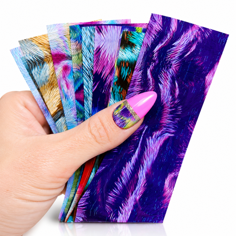 Pack de foil fourrure colorée