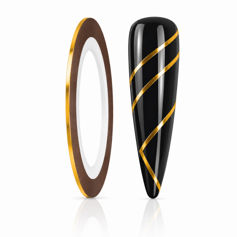 Faden Nail-Art Gold glänzend