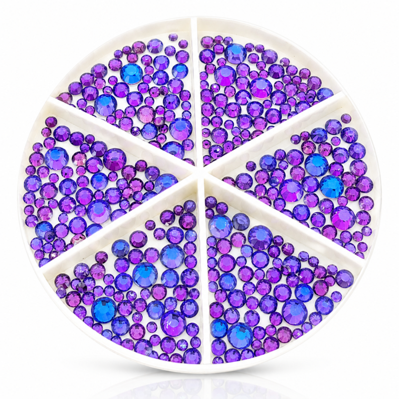 Diamants à facette violet...