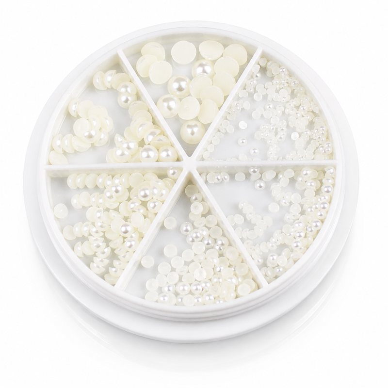 Déco Demi Perles nacrées crème