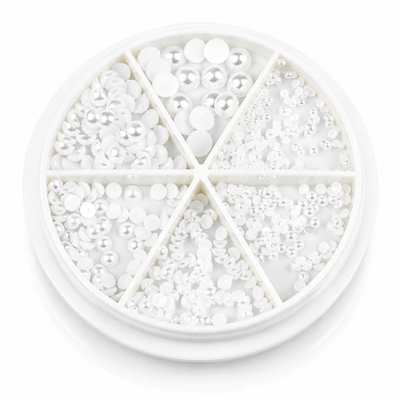 Déco Demi Perles nacrées blanc