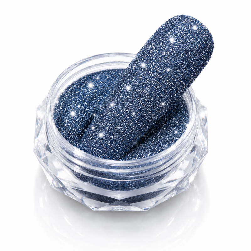 Diamantpulver Blau funkelnd