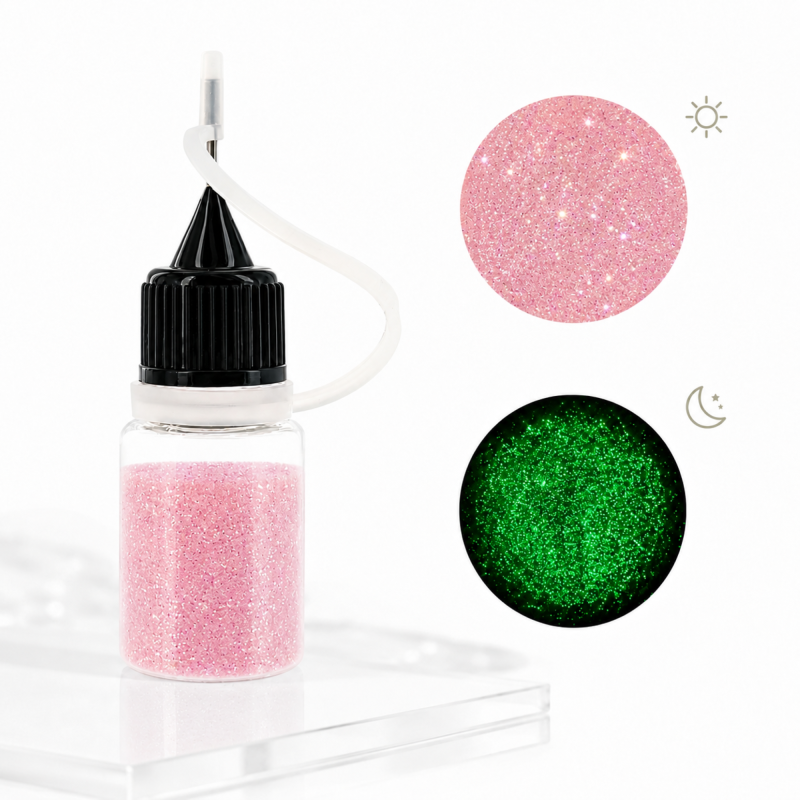 Glitter Rosa Luminous in Flasche