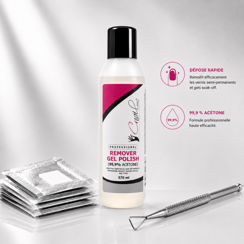 Remover Gel Polish - Vernis Semi Permanent 570ml