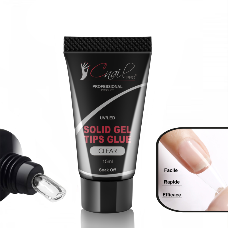 Solid Gel Tips Glue Clear 15ml