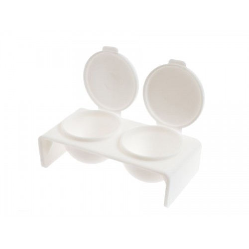 Godet double blanc