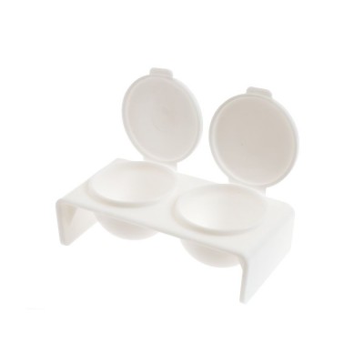 Godet double blanc