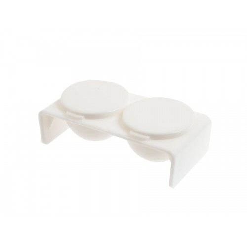 Godet double blanc