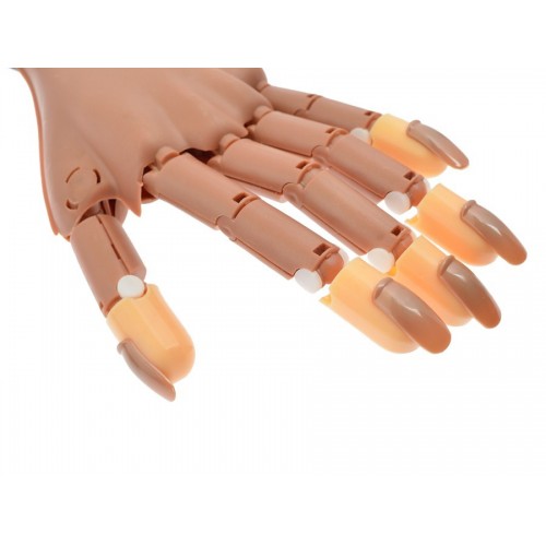 Main d'entraînement pour pose d'ongle