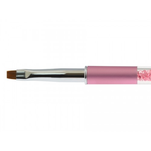 Pinceau gel Nr.4 Strass Rose