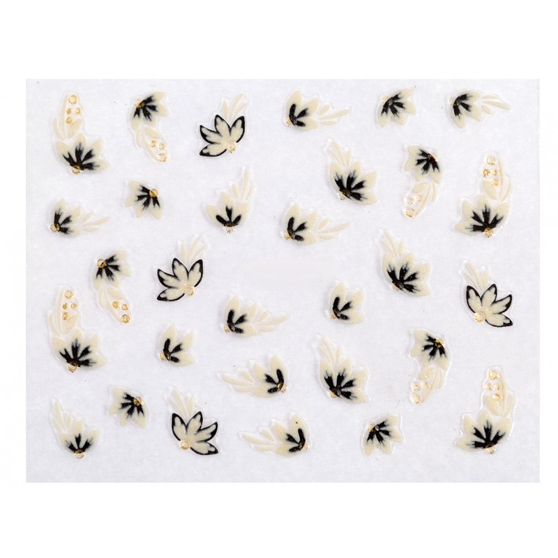 Stickers Demi Fleur blanche