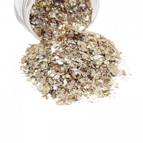Paillettes mix dorée