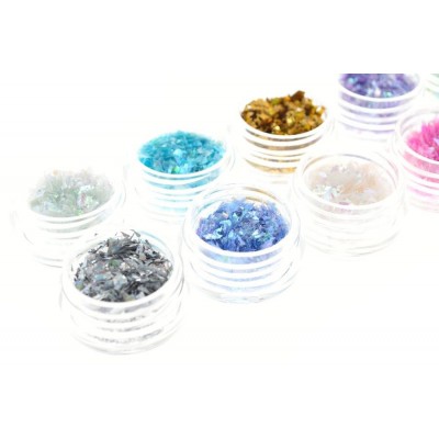 Kit Coquillages en fragments coloré 