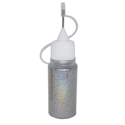 Glitters argenté irisé en flacon