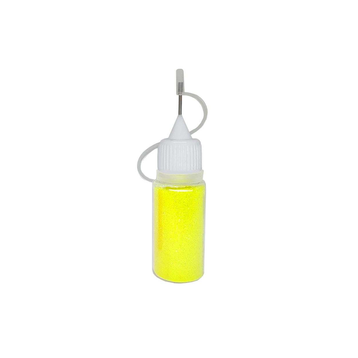 Glitter Gelb Fluo in Flasche