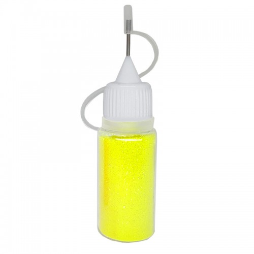 Glitter Gelb Fluo in Flasche
