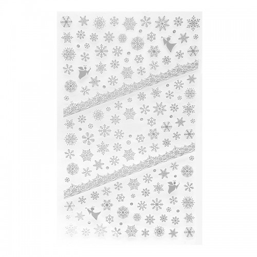 Stickers Flocon argenté F284