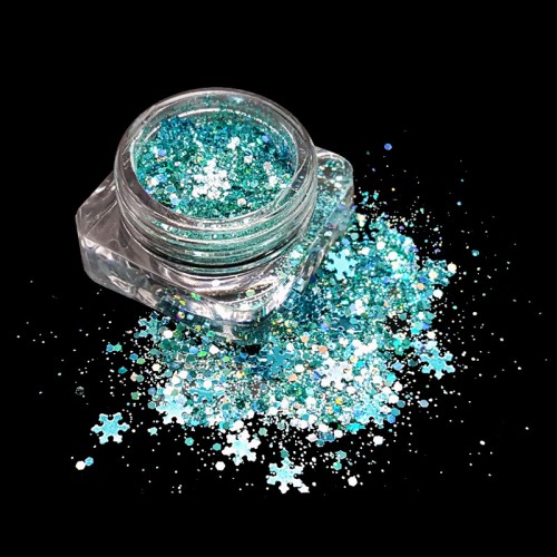 Paillettes Flocon turquoise