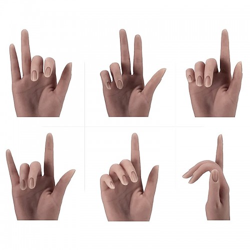 Main entraînement en silicone pour pose d'ongle
