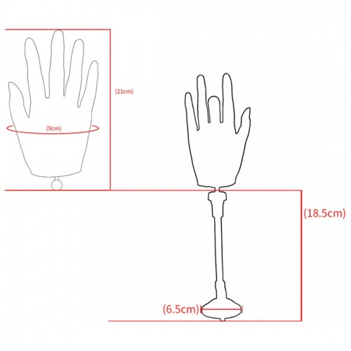 Main entraînement en silicone pour pose d'ongle et nail-art