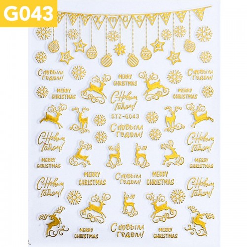 Stickers Weihnachten STZ-G043 Gold