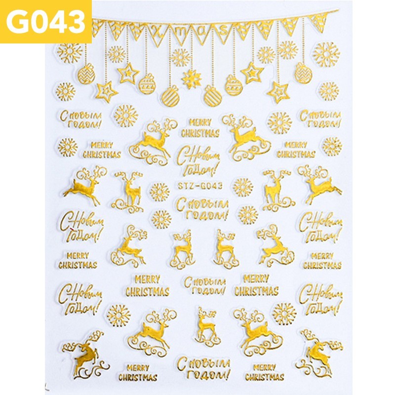 Stickers Weihnachten STZ-G043 Gold