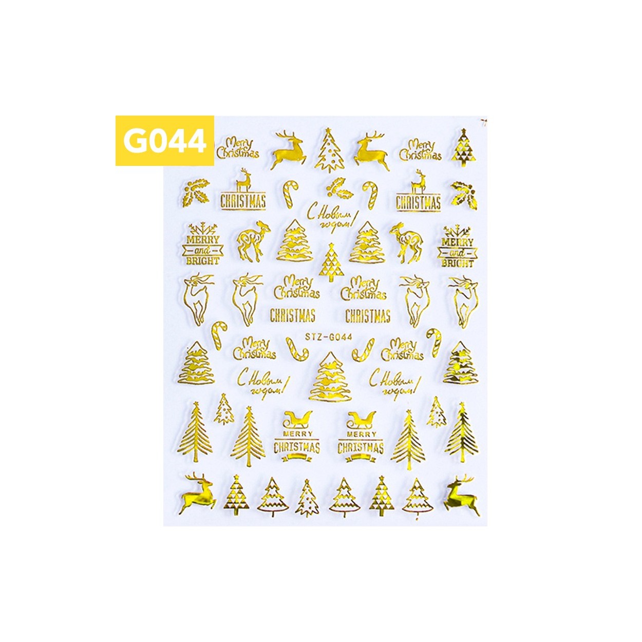 Stickers Weihnachten STZ-G044 Gold