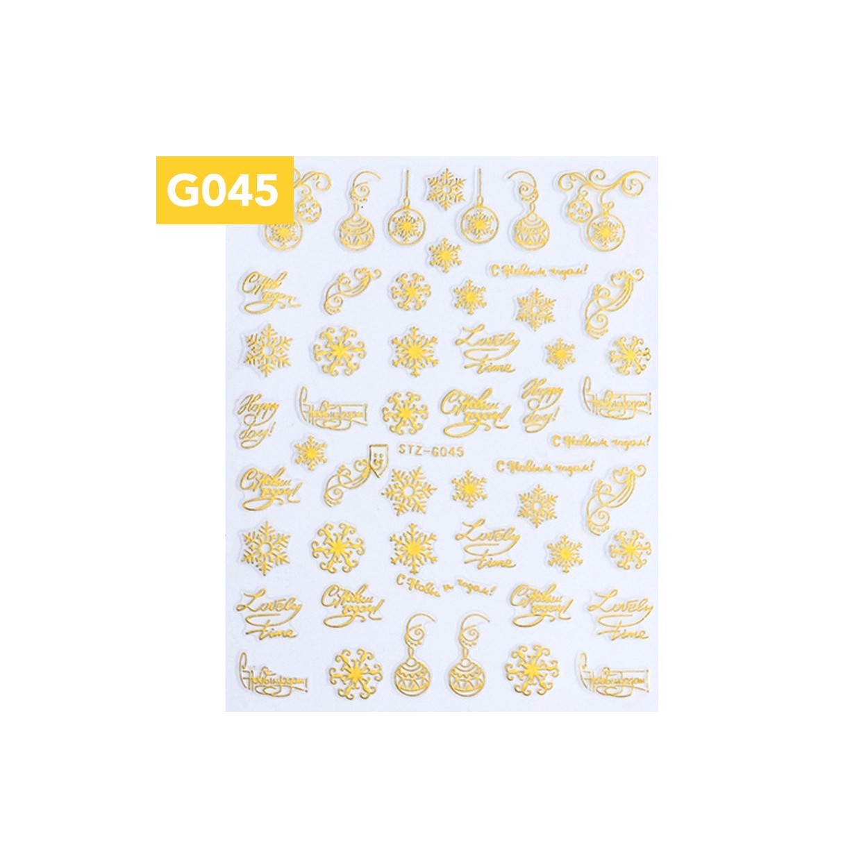 Stickers Weihnachten STZ-G045 Gold