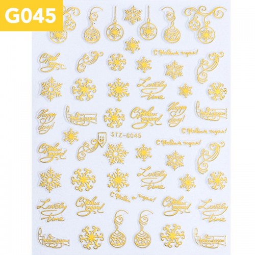 Stickers Noël STZ-G045 Doré