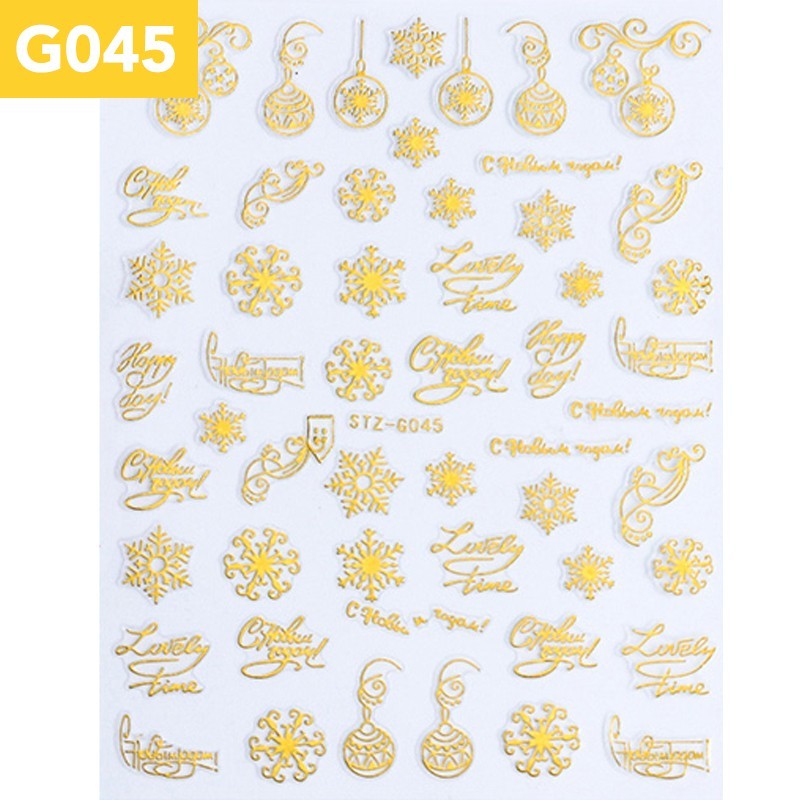 Stickers Weihnachten STZ-G045 Gold