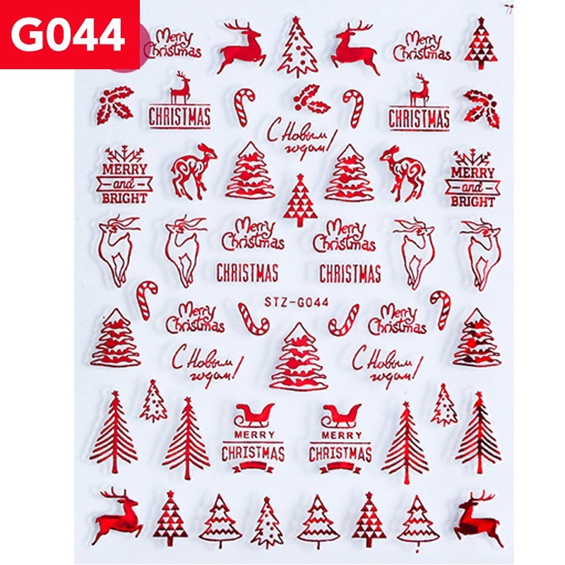 Stickers Weihnachten STZ-G044 Rot