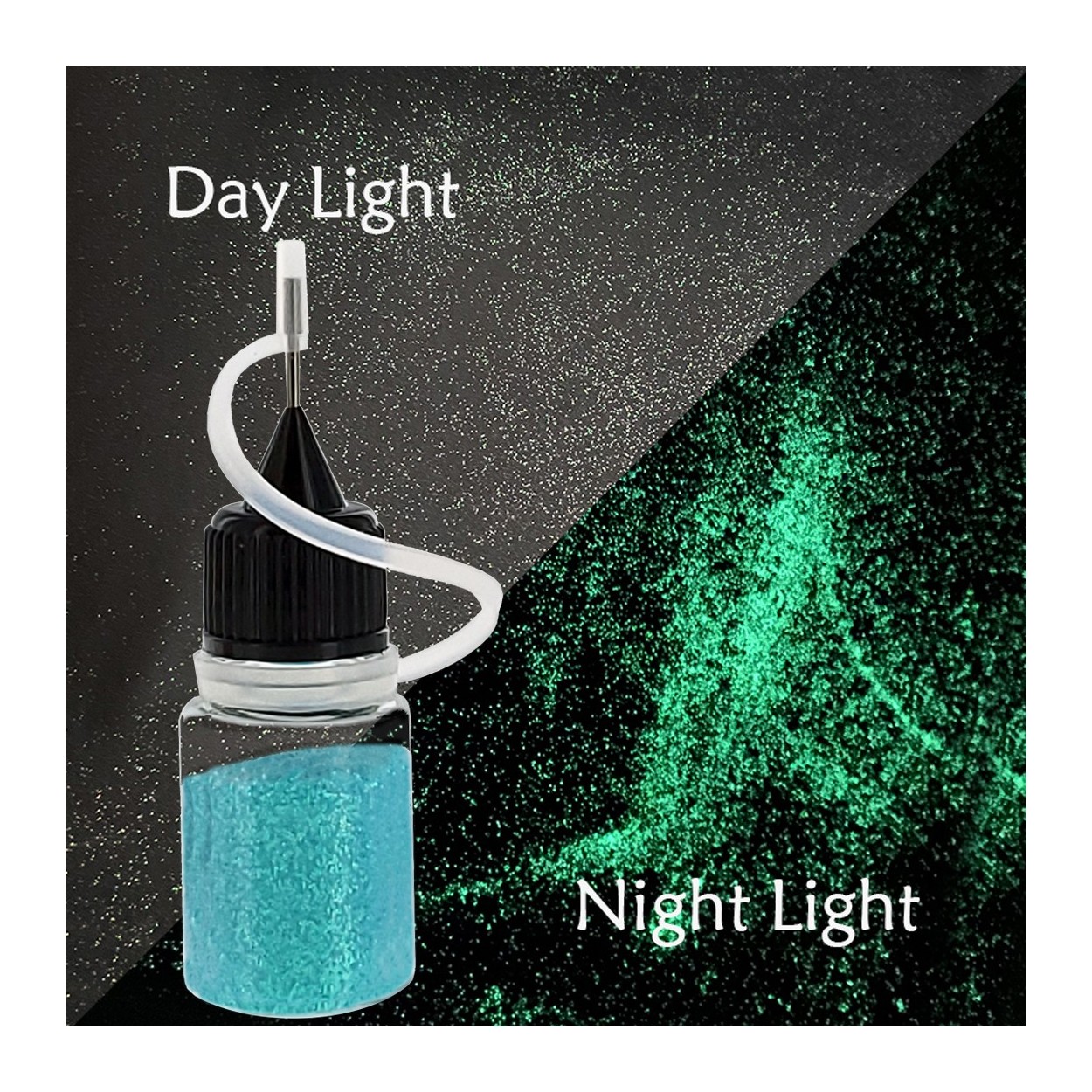 Glitter Türkis Luminous in Flasche