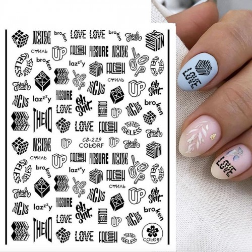Stickers Schriften CB-229