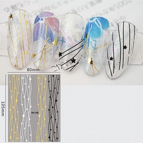 Stickers Lignes étoiles DH148
