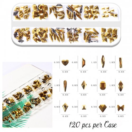 Box Gold-Mischformen facettierte Diamanten