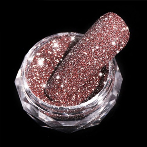 Poudre de diamant rouge scintillante