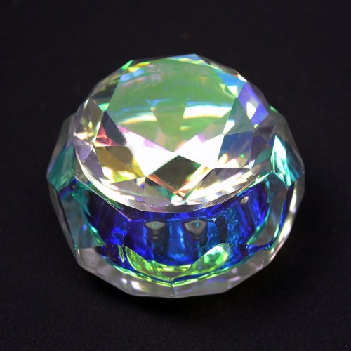 Godet en Cristal irisé avec Couvercle