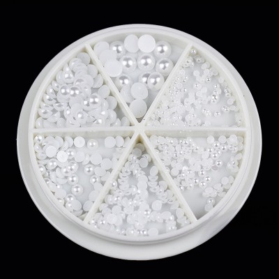 Déco Demi Perles nacrées blanc