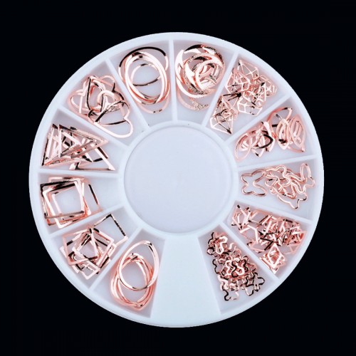Déco métallique cadres or rose