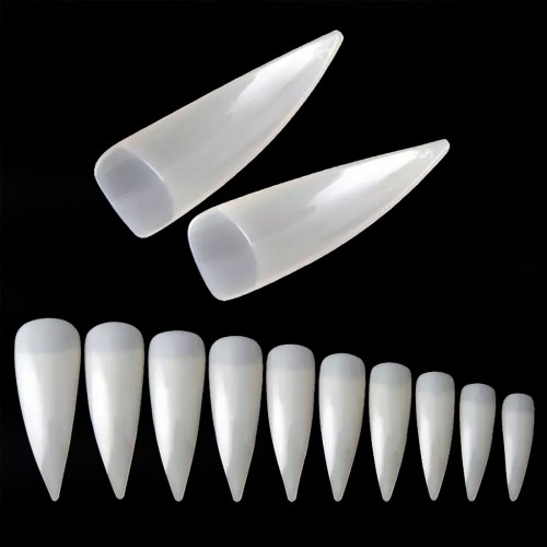 100x Tips Stiletto Naturels griffe