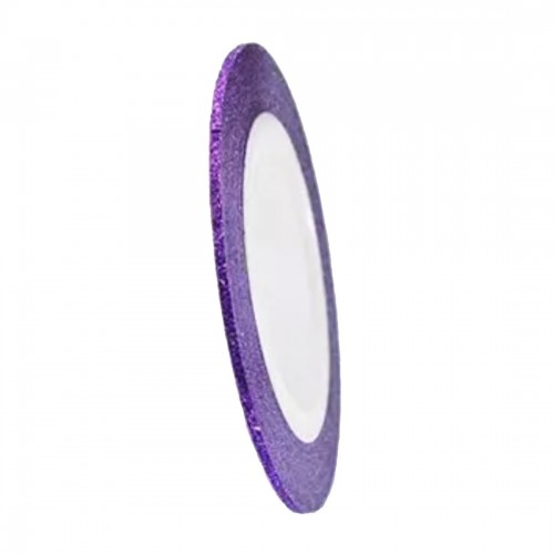 Faden Nail-Art Violett Glitter